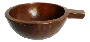 Vintage Nepal Wood Bowl