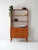 1950s/60s teak bookcase with hinged doors, adjustable shelves, and original key included. Vintage Scandinavian teak...
