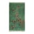 Antique Chinese Art Deco Rug in Green With Florals - Rug & Kilim For Sale