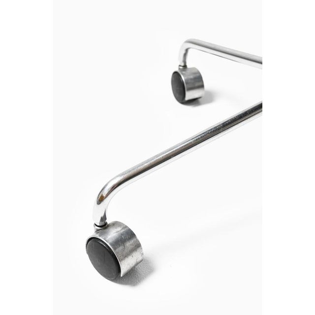 Office Chair in Leather and Steel from Jørgen Kastholm & Preben Fabricius, 1960s For Sale - Image 6 of 7