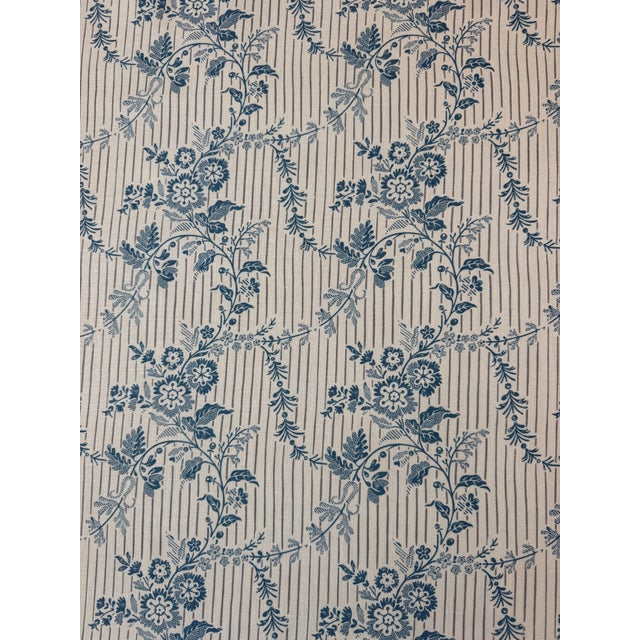 ALICE SERGEANT DOUMA fabric 2 6/8 yards pattern: Douma color: Ciel content: 100% Linen width: 53” repeat: 7.25”w x 6.75”h...