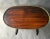 Wood French Brass Gallery Kidney Shape Side Table For Sale - Image 7 of 9