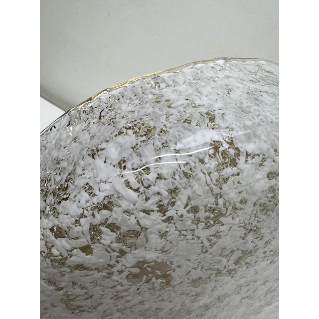 Mid-Century Modern Flush Mount in Ice Glass from Hillebrand, 1960s For Sale - Image 12 of 18