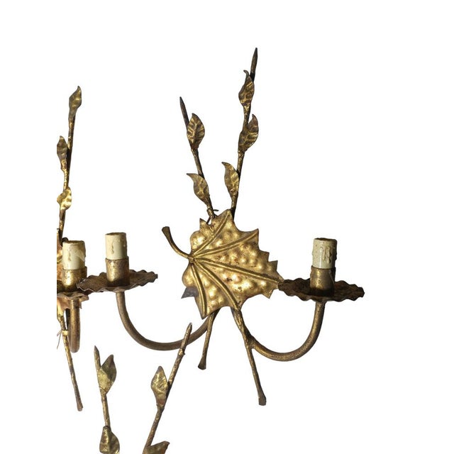 Mid-Century Modern Regency Wall Lights, 1950s, Set of 3 For Sale - Image 3 of 8