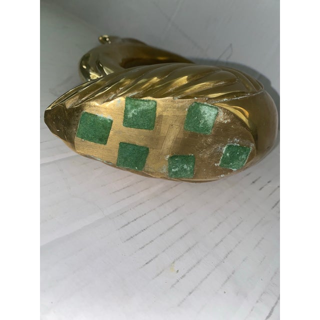 Brass Vintage Mid-Century Modern Frederick Cooper Stylized Brass Peacock Sculpture For Sale - Image 8 of 8