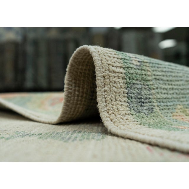 Textile Turkish Oushak Rug 4' x 6'6" #20295 For Sale - Image 7 of 8