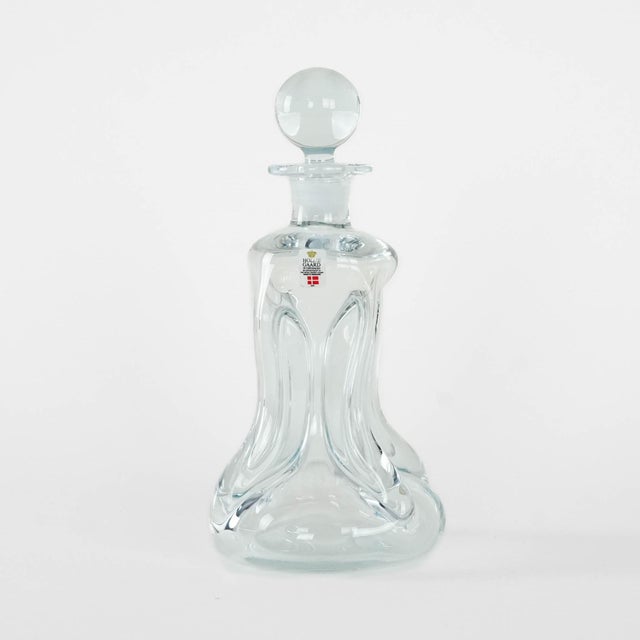 Vintage Danish Glass Carafe from Holmegaard, 1970s For Sale - Image 4 of 9