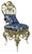 French Louis XV Style Bronze Side Chair, 1930 For Sale