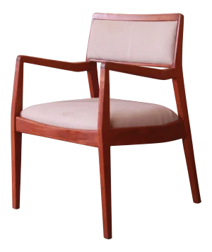 Jens Risom Mid-Century Modern Sculpted Walnut Playboy Lounge Chair, 1960s