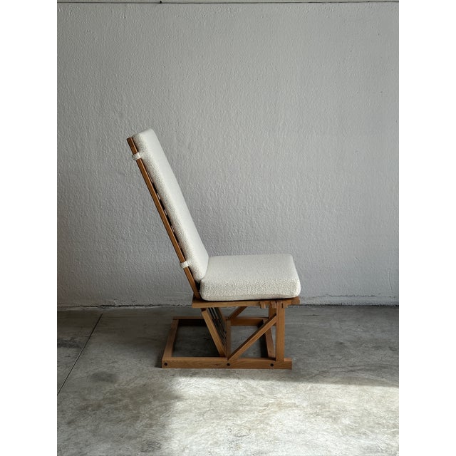 Brutalist Reclining Fabric Lounge Chair, 1960s For Sale - Image 9 of 13