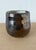 Metallic Black Glaze Organic Modern Studio Pottery Cup For Sale In New York - Image 6 of 7