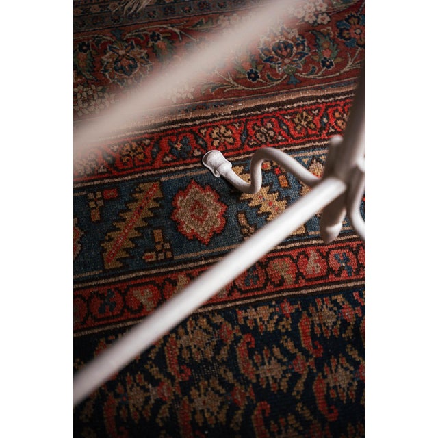 Antique White Enameled Iron Towel Holder For Sale - Image 5 of 6