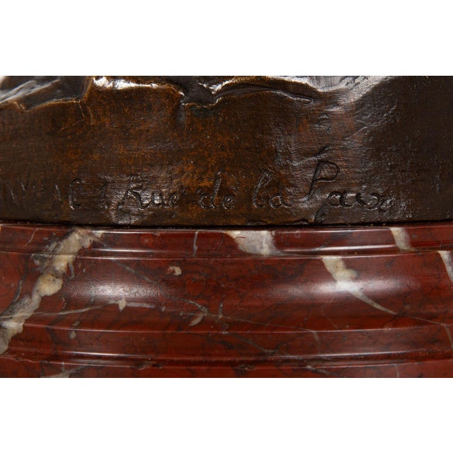 French Antique Bronze Sculpture of “Sapho” by Jean-Baptiste Clesinger Ca. 1875 For Sale - Image 13 of 18