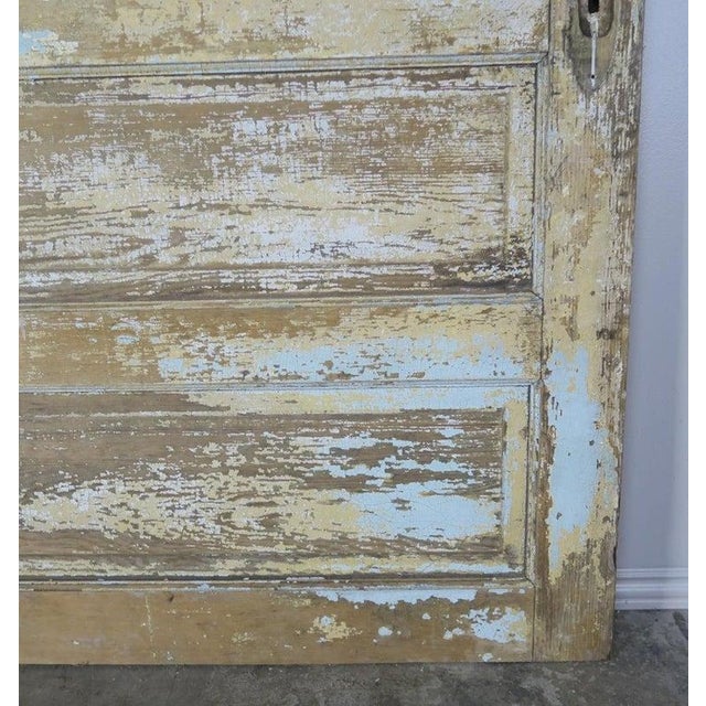 19th Century French Hand-Painted Barn Door, Distressed Country Style For Sale In Los Angeles - Image 6 of 6