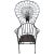 Black Peacock "Salterini" Style Patio Chair by Florentine Craft Studio For Sale - Image 8 of 8