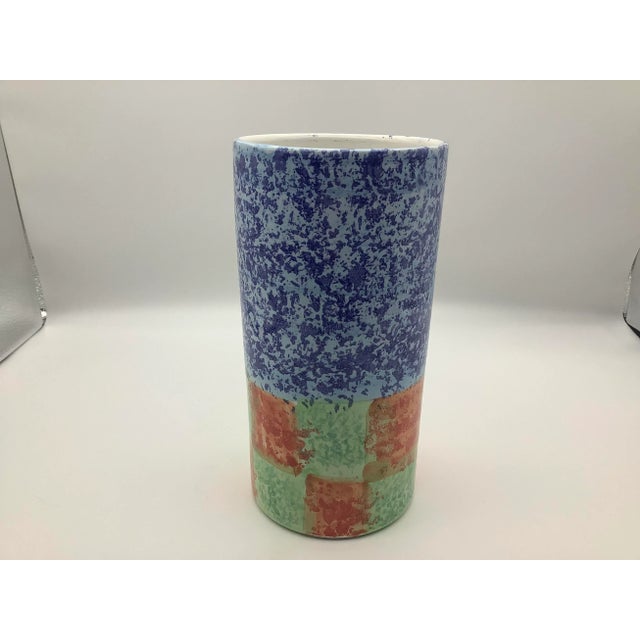 Vintage Italian Ceramic Canister Vase For Sale - Image 10 of 13