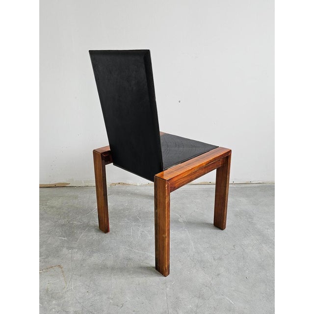 Mid-Century Dining Chairs in Rosewood in style of Afra and Tobia Scarpa, 1970s, Set of 4 For Sale - Image 10 of 18
