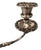 Metal Pair of Silver Candelabras With Floral Detailing, France, Mid-20th Century. For Sale - Image 7 of 11