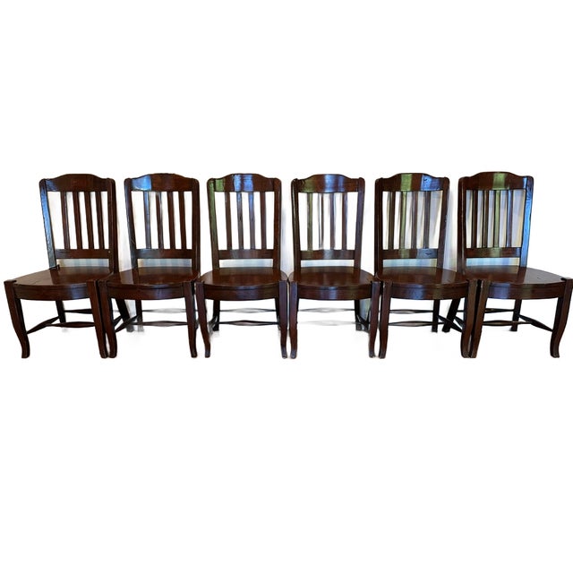 7 Piece Dining Table and Chairs Set For Sale - Image 4 of 6
