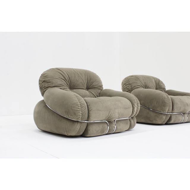 1970s Vintage Okay Armchair by Adriano Piazzesi, Italy, 1970s For Sale - Image 5 of 8