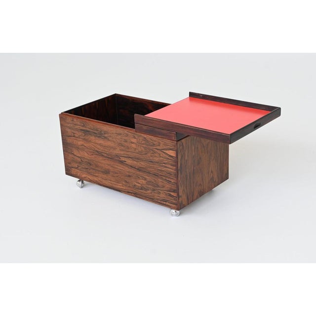 Mid-Century Modern Danish Dry Bar in Rosewood by Poul Norreklit for Dyrlund, 1960 For Sale - Image 3 of 18