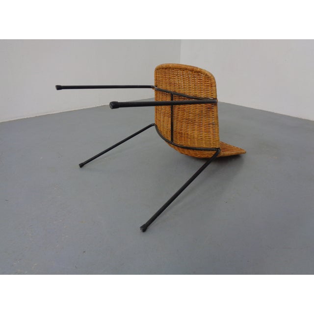 Vintage Basket Chair by Gian Franco Legler, Italy, 1950s For Sale - Image 10 of 12
