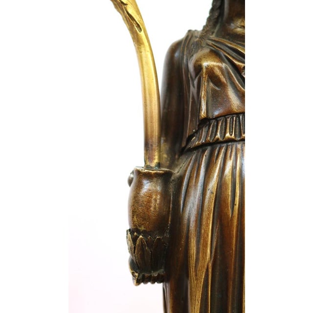 Metal French Empire Four-Light Candleholders, Set of 2 For Sale - Image 7 of 16