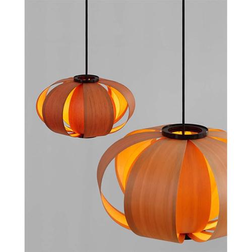 Mini Disa Wood Hanging Lamp by José Antonio Coderch for Tunds For Sale - Image 9 of 12