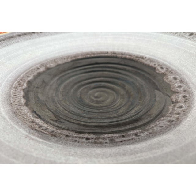 Large Art Deco German Ceramic Tripod Bowl from Karlsruher Majolika, 1940s For Sale - Image 9 of 18