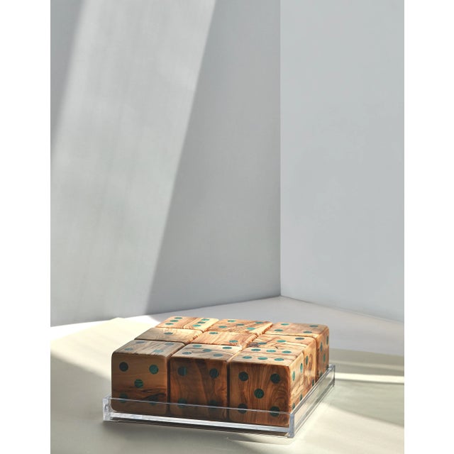 Small Dice Set by Marcela Cure - Set of 9 For Sale - Image 6 of 6