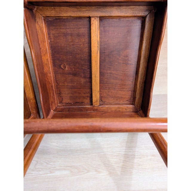 Chinese Ming Style Chair Pair Yolk Back Mid 20th Century For Sale - Image 11 of 13