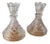 Art Nouveau Crystal Candleholders, Set of 2 For Sale