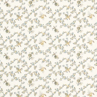 Sanderson Trelliage Fabric in Chamomile/Chalk - a Sample For Sale