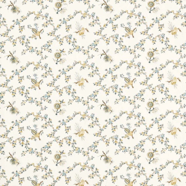 Sanderson Trelliage Fabric in Chamomile/Chalk - a Sample For Sale