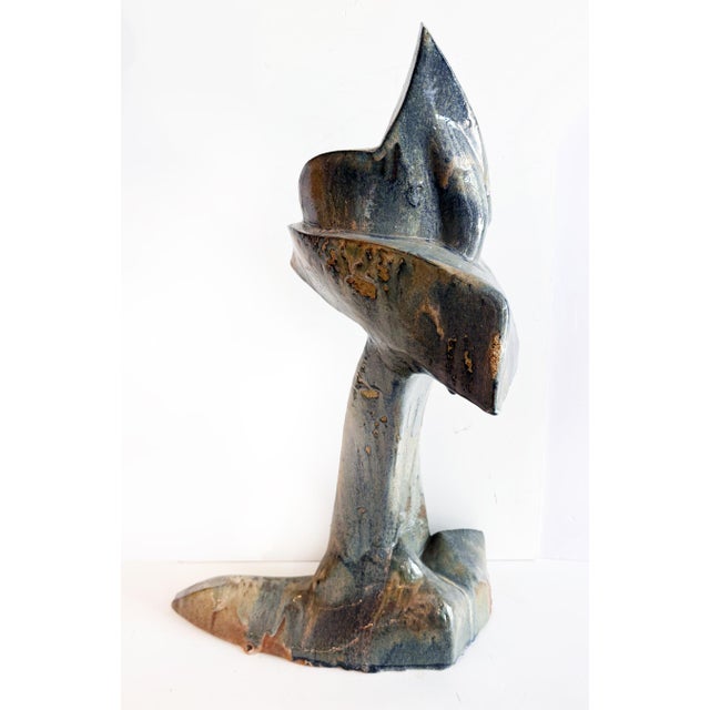 Large Vintage Studio Ceramic Pottery Abstract Sculpture For Sale In Miami - Image 6 of 10