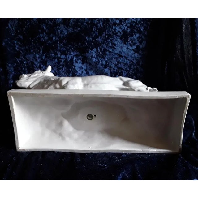 White Mid-Century Sculpture in White Porcelain from Lichten, 1950s For Sale - Image 8 of 10