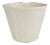 Art Deco Wave Design on Heavy Bodied Matte White McCoy Planter Pot For Sale