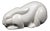 Reclining Rabbit in Cream Crackle-Glazed Earthenware by Charles Lemanceau for Saint-Clément, France, 1930s For Sale