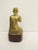 Mid 20th Century Vintage Gilt Carved Figure of a Praying Monk Thailand Buddah For Sale - Image 4 of 7