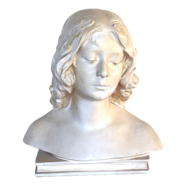 Female Bust by Julien Caussé, 1890s For Sale