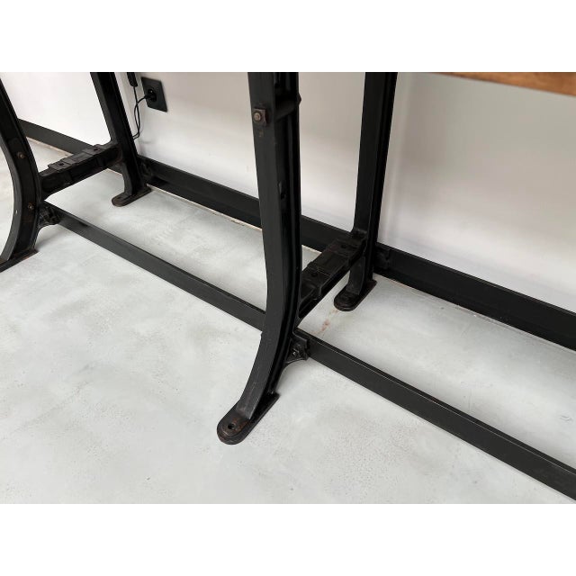 Workbench with Cast Iron Base, 1950s For Sale - Image 11 of 18