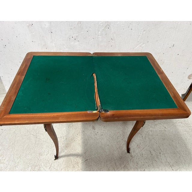 Louis XV Style Games Table with Marquetry Decoration, 20th Century For Sale - Image 14 of 15