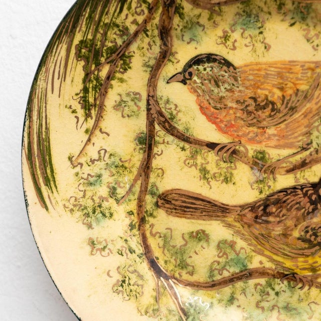 Ceramic Traditional Hand Painted Plate by Diaz Costa, Catalan, 1960s For Sale - Image 12 of 14