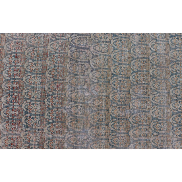 Large Antique Malayer Persian Gallery With All Over Paisley Design With Lt. Blue 8'1 X 20'5 For Sale In Atlanta - Image 6 of 17