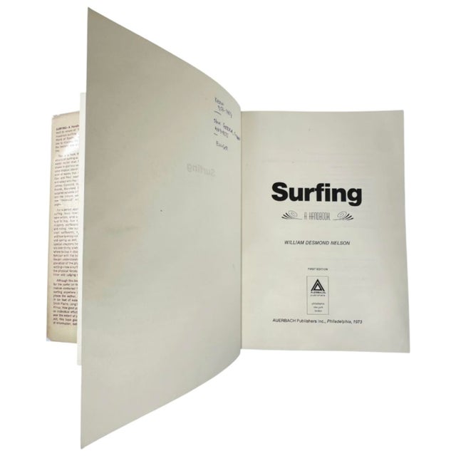 Mid-Century Modern Surfing a Handbook by William Desmond Nelson 1973 For Sale - Image 3 of 13