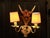 Vintage Floral Two-Light Wall Sconce, 1970s For Sale - Image 4 of 5