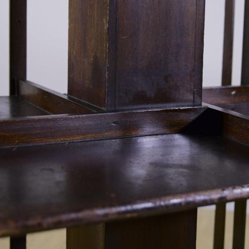 Wood 19th Century English Two-Tier Revolving Bookcase in Mahogany Wood For Sale - Image 7 of 9