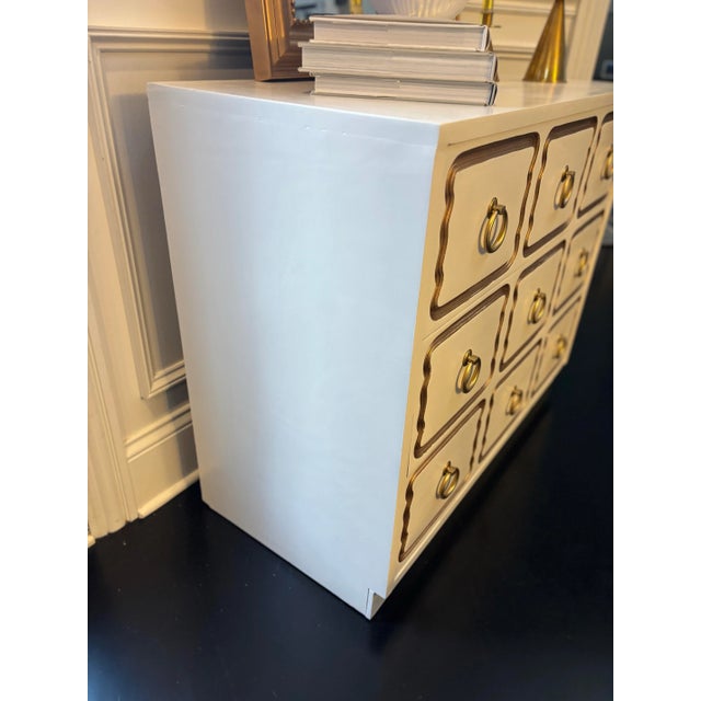 Wood Hollywood Regency Dorothy Draper Heritage Style Espana Dresser/Chest For Sale - Image 7 of 12
