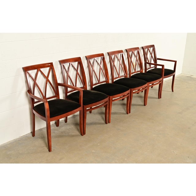 Bernhardt Bernhardt Regency Carved Mahogany Dining Chairs | Set of Six For Sale - Image 4 of 15