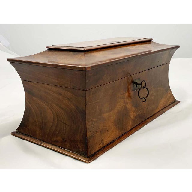 Early 19th Century Mahogany Tea Caddy For Sale - Image 9 of 10